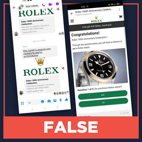 rolex 100 year anniversary watch scam|Rolex scam.